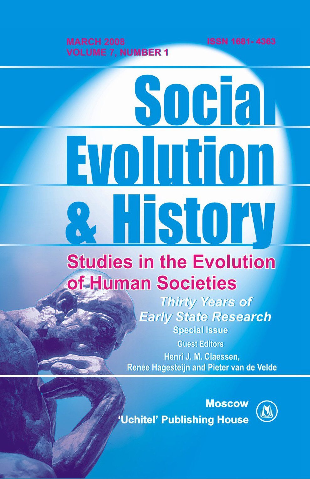 

Social Evolution & History. Volume 7, Number 1. Международный журнал